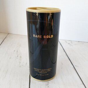 Avon Rare Gold Shimmering Body Powder (Approx Half Full) Fragrance Talc Powder